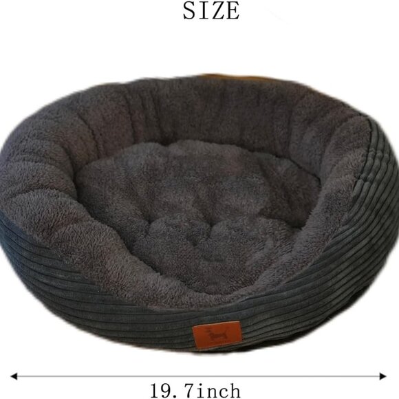 Dog Beds Small Dogs Waterproof Lining Nonskid Bottom Washable 19x16 Dark gray - Picture 4 of 5